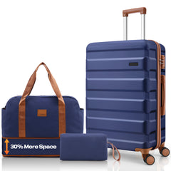 Hoteel 3-Piece Luggage Set-20" Carry-On with Spinner Wheels&TSA Lock ,Lightweight Hardside Travel Set for Business & Vacation