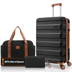 Hoteel 3-Piece Luggage Set-20" Carry-On with Spinner Wheels&TSA Lock ,Lightweight Hardside Travel Set for Business & Vacation