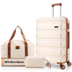 Hoteel 3-Piece Luggage Set-20" Carry-On with Spinner Wheels&TSA Lock ,Lightweight Hardside Travel Set for Business & Vacation