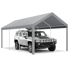Hoteel 10'x20' Carport Heavy Duty Galvanized Car Canopy Tents with Powder-Coated Steel Frame, Quick Assembly Steel Shelter with All-Season Tarp for Outdoor Truck Boat Car Port Party Storage