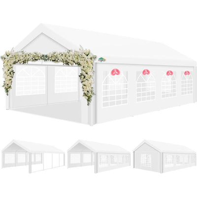 COBIZI 13x26 Heavy Duty Canopy Tent, Party Wedding Tent with Removable Sidewalls