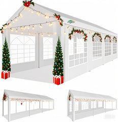 COBIZI 10'x30' Heavy Duty Party Tent  with Removable Sidewall Windows SPC000124