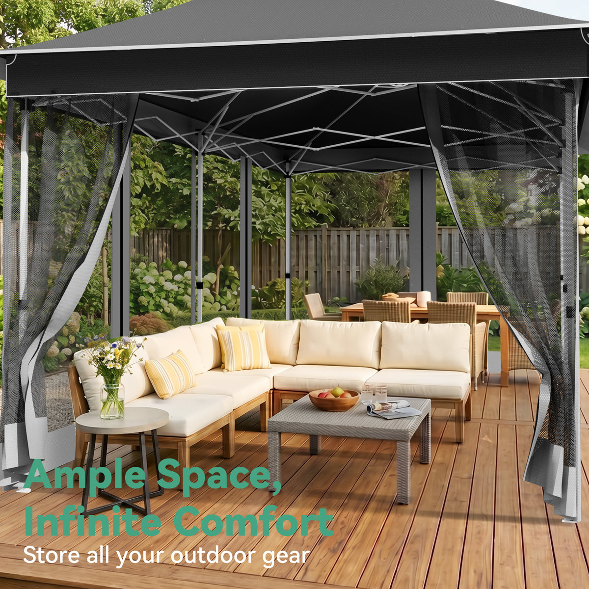 COBIZI 12'x20' Pop Up Gazebo Easy Setup with Mosquito Netting SPC251