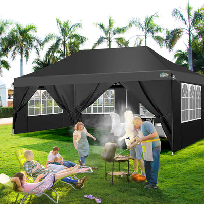 COBIZI 10'x20' Pop Up Waterproof Party Tent Canopy with 6 Removable Sidewalls AMA5924