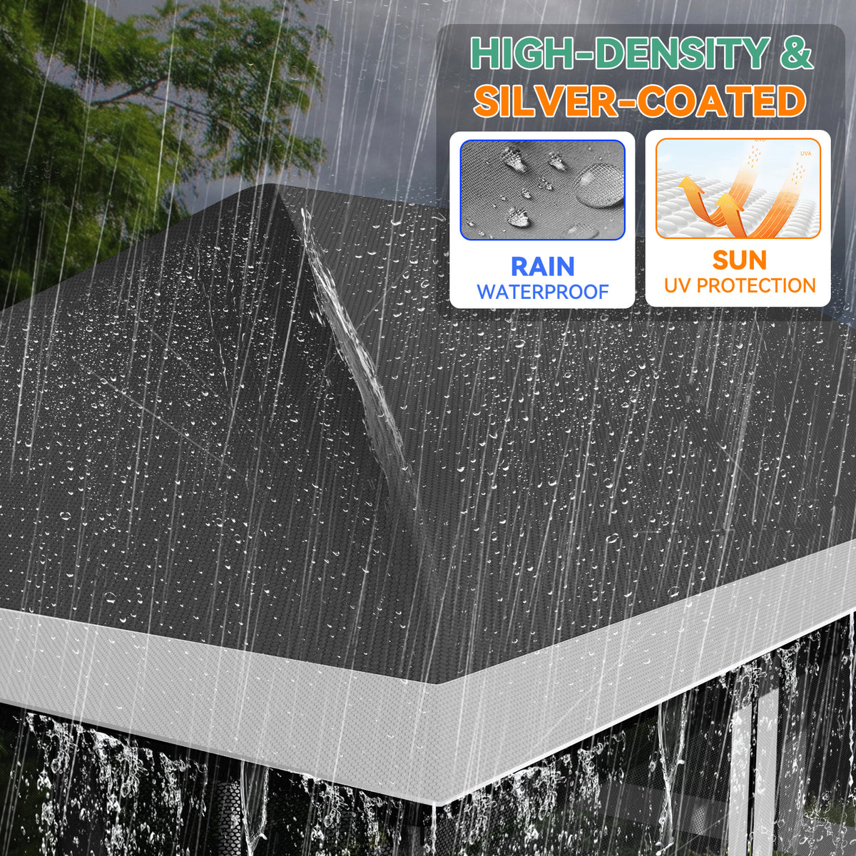 COBIZI 12'x20' Pop Up Gazebo Easy Setup with Mosquito Netting SPC251