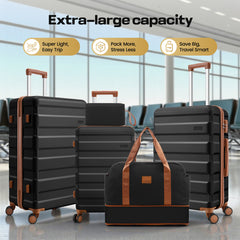 Hoteel 3-Piece Luggage Set-20" Carry-On with Spinner Wheels&TSA Lock ,Lightweight Hardside Travel Set for Business & Vacation