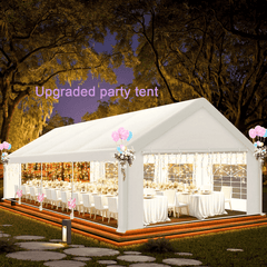 COBIZI Party Tent Heavy Duty, 20x30ft Wedding Tent, Large Canopy Tents for Parties, Carport Canopy with Removable Sidewalls, Large