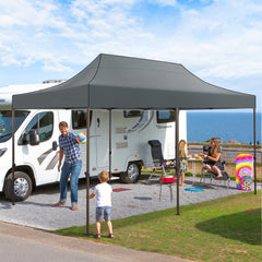 COBIZI 10x20 Pop up Heavy Duty Canopy with 6 Sidewalls,Waterproof Commercial Tent,Outdoor Gazebo for Wedding Party with Wheeled Bag