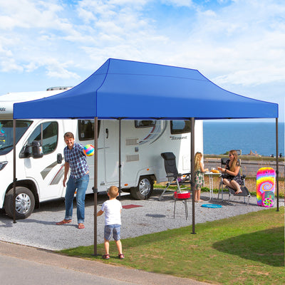 COBIZI 10x20 Pop up Heavy Duty Canopy with 6 Sidewalls,Waterproof Commercial Tent,Outdoor Gazebo for Wedding Party with Wheeled Bag