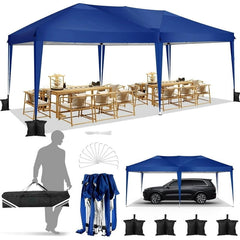 HOTEEL 10'x20' Pop up Canopy,Waterproof Outdoor Commercial Instant Tent,for Parties Beach Camping Event Shelter Wedding