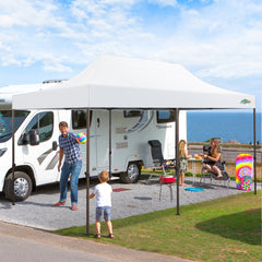 COBIZI 10x20 Pop up Heavy Duty Canopy with 6 Sidewalls,Waterproof Commercial Tent,Outdoor Gazebo for Wedding Party with Wheeled Bag