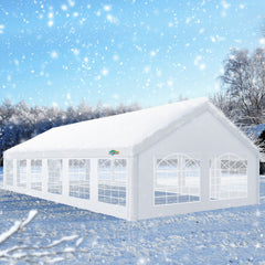 Hoteel 20'x 40' Large Heavy Duty Outdoor Canopy Party Tent with 8 Removable Sidewalls, UV 50+, Waterproof, Wedding Event Shelter Gazebo, Easy to Set up, Big Tent for Birthday Party, BBQ, White