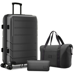 HOTEEL 5 Piece Luggage Sets,Expandable ABS+PC Hardshell Suitcase Set with TSA Lock,Lightweight Carry on Suitcases for Men Women,Beige