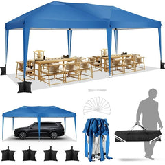 HOTEEL 10'x20' Pop up Canopy,Waterproof Outdoor Commercial Instant Tent,for Parties Beach Camping Event Shelter Wedding