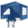 Cobizi 10'x10'、10'x20'、10'x30'Pop up Canopy Tent, Protable Canopy Tent with 6 Sidewalls Waterproof Commercial Pop up Tent for Parties, Wedding, Camping, Courtyard with Carry Bag,White