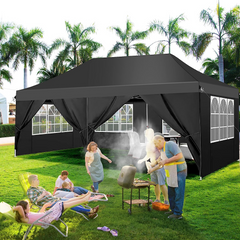 COBIZI 10'x20' Pop Up Waterproof Party Tent Canopy with 6 Removable Sidewalls AMA005924
