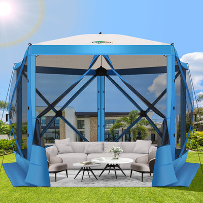 COBIZI 6'x6' Portable 4 Sidewall Pop Up Canopy Screen Tent, SPC44S
