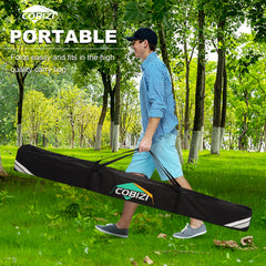 COBIZI 12'x12' Portable 6 Side Pop Up Canopy Screen House Tent, SPC000044L