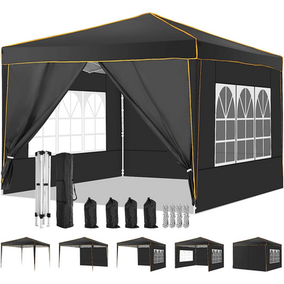 COBIZI 10'x10' Pop Up Outdoor Waterproof Commercial Canopy HZC000047