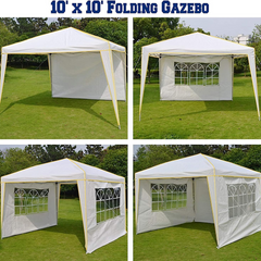 COBIZI Pop Up Canopy Shade Wasserdichtes Zelt 10'x10' mit Seitenwänden