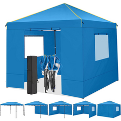 COBIZI Pop Up Canopy Shade Wasserdichtes Zelt 10'x10' mit Seitenwänden