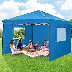 COBIZI Pop Up Canopy Shade Wasserdichtes Zelt 10'x10' mit Seitenwänden
