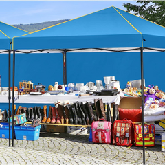 COBIZI Pop Up Canopy Shade Wasserdichtes Zelt 10'x10' mit Seitenwänden