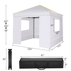 HOTEEL 10x10 Pop up Canopy Tent with 4 Removable Sidewalls,Waterproof Commercial Instant Gazebo,Outdoor Party Tents with Carry Bag