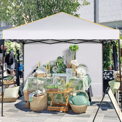 HOTEEL 10x10 Pop up Canopy Tent with 4 Removable Sidewalls,Waterproof Commercial Instant Gazebo,Outdoor Party Tents with Carry Bag
