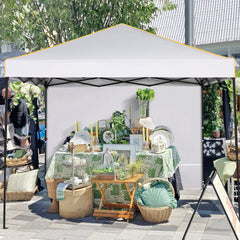 HOTEEL 10x10 Pop up Canopy Tent with 4 Removable Sidewalls,Waterproof Commercial Instant Gazebo,Outdoor Party Tents with Carry Bag