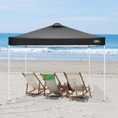 COBIZI Pop Up Canopy Shade Waterproof Tent 10'x10' With Sidewalls Vent SPC201