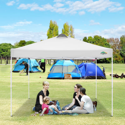 COBIZI Pop Up Canopy Shade Waterproof Tent 10'x10' With Sidewalls Vent SPC201