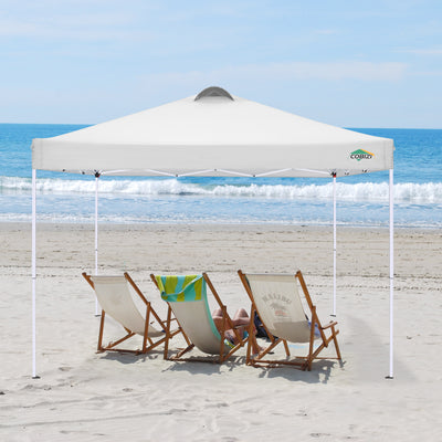COBIZI Pop Up Canopy Shade Waterproof Tent 10'x10' With Sidewalls Vent SPC201