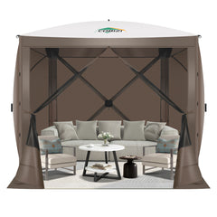 COBIZI 6'x6' Portable 4 Side Pop Up Canopy Screen Tent, SPC000044S