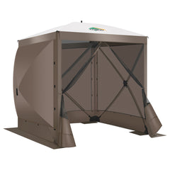 COBIZI 6'x6' Portable 4 Side Pop Up Canopy Screen Tent, SPC000044S