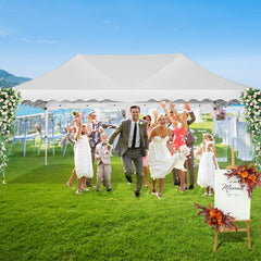 HOTEEL Canopy 10'x20' Pop Up Canopy Tent Heavy Duty Waterproof Adjustable Commercial Instant Canopy Outdoor Party Canopy Parties,Wedding,Outside Patio,Event,Backyard
