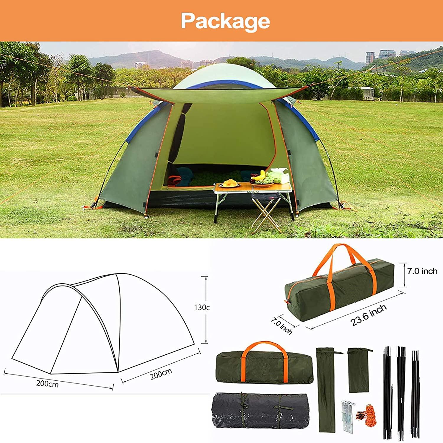 COBIZI Dome Camping Tent Ultralight Double Layer Shade Waterproof Tent - COBIZI