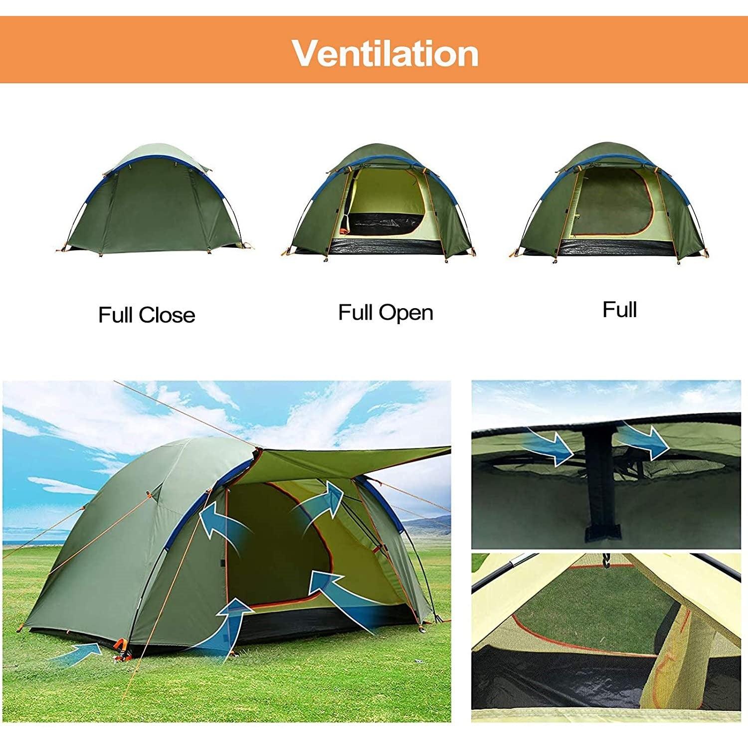 COBIZI Dome Camping Tent Ultralight Double Layer Shade Waterproof Tent - COBIZI