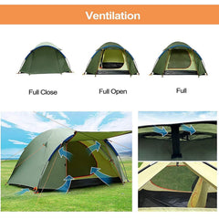 COBIZI Dome Camping Tent Ultralight Double Layer Shade Waterproof Tent - COBIZI