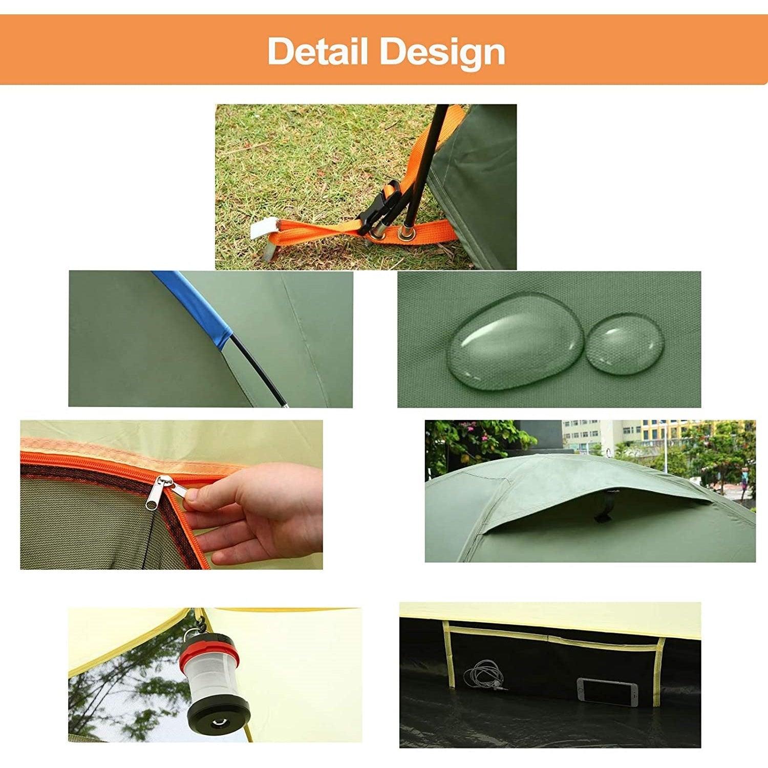 COBIZI Dome Camping Tent Ultralight Double Layer Shade Waterproof Tent - COBIZI