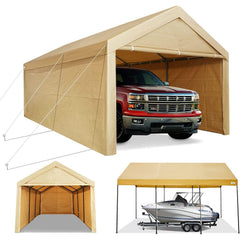 COBIZI Heavy Duty Carport Portable Garage 10'X20' Car Canopy Shelter - COBIZI