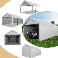COBIZI Heavy Duty Carport Portable Garage 10'X20' Car Canopy Shelter - COBIZI