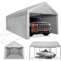 COBIZI Heavy Duty Carport Portable Garage 10'X20' Car Canopy Shelter - COBIZI
