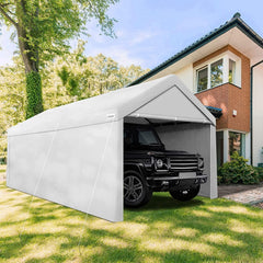 COBIZI Heavy Duty Carport Portable Garage 10'X20' Car Canopy Shelter - COBIZI