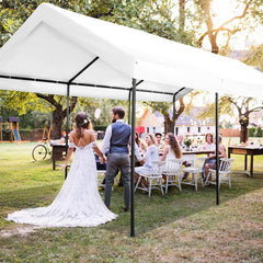 COBIZI Heavy Duty Carport Portable Garage 10'X20' Car Canopy Shelter - COBIZI