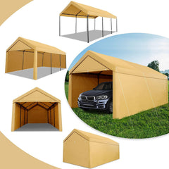 COBIZI Heavy Duty Carport Portable Garage 10'X20' Car Canopy Shelter - COBIZI