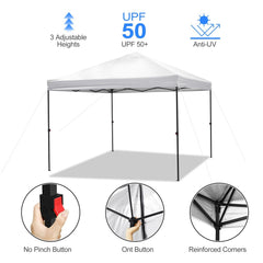 COBIZI Pop Up Canopy Gazebo Shade Party Tent 10'x10' with Carry Bag - COBIZI