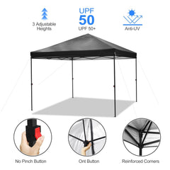 COBIZI Pop Up Canopy Gazebo Shade Party Tent 10'x10' with Carry Bag - COBIZI