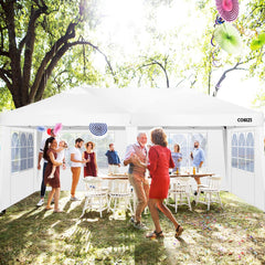 COBIZI Pop Up Canopy Large Party Tent Shelter 10'x20' with 6 Sidewalls - COBIZI