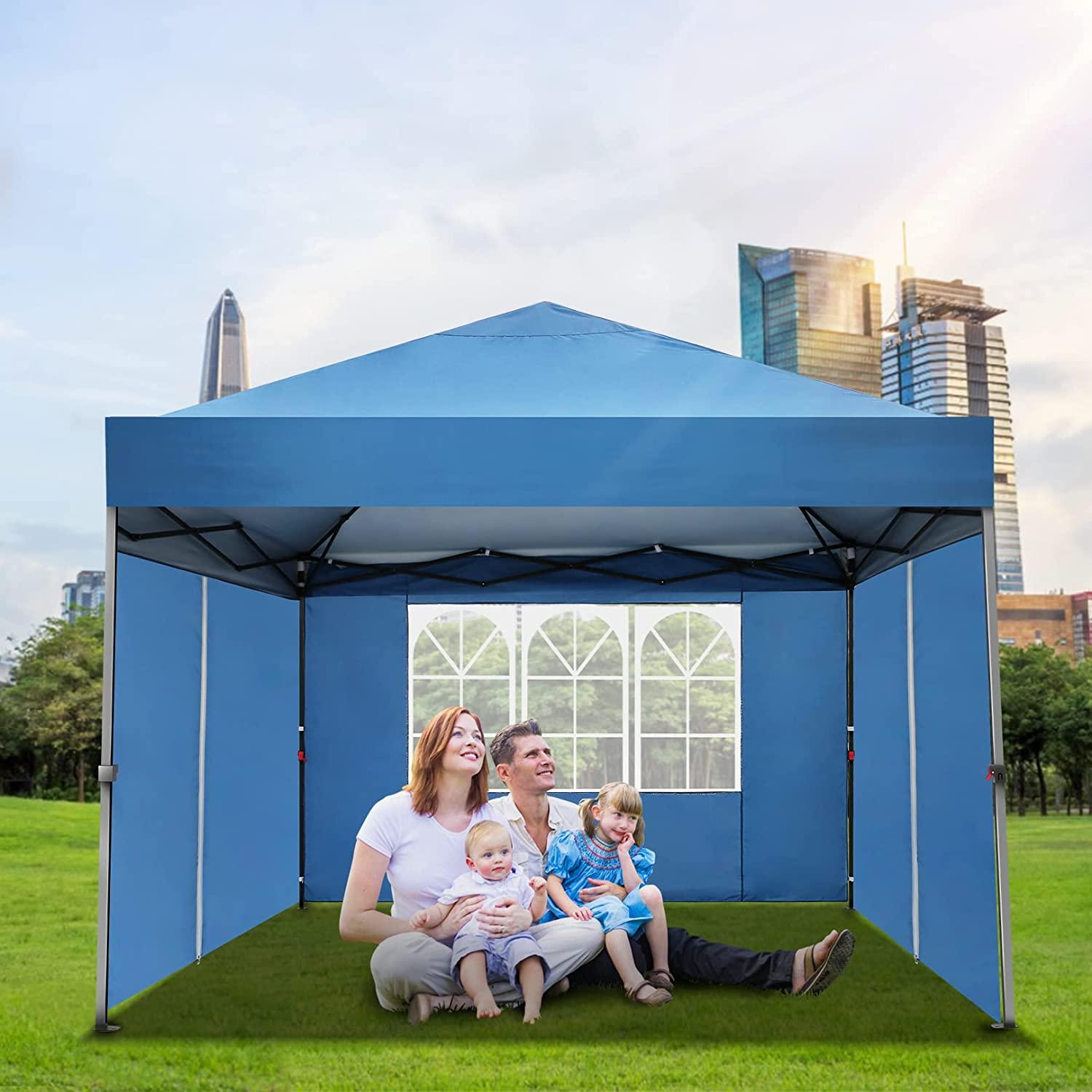 COBIZI Pop Up Canopy Sidewall Instant Canopy Wall 10'X10' with Window - COBIZI